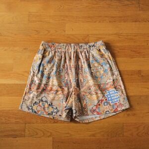 Eric Emanuel EE Basic Short Mens Tan Carpet Print Streetwear XXL Mesh Basketball
